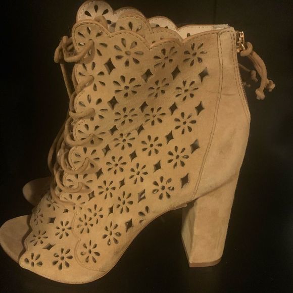 Rachel Zoe - Suede Peep Toe Bootie - Picture 3 of 7